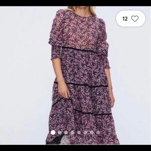 Zara Floral MIDI Dress
